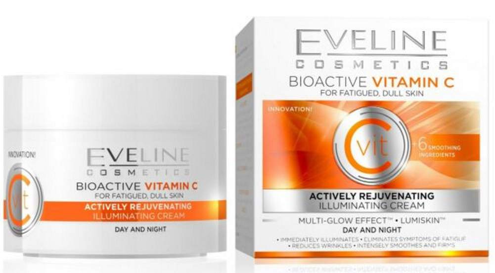 Eveline Nature Line Bioactive Vitamin C Actively Rejuvenating Illuminating Day and Night Cream 50ml